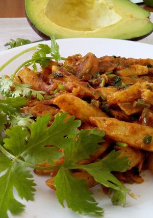 A picture of Spicy Chips Masala.