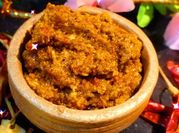A picture of red chilli chutney