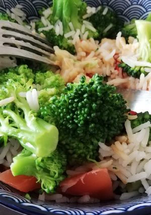 Una foto de Arroz con verduras