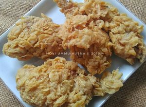 Foto resep Ayam goreng ala kfc (super keriting, lembut & bumbu meresap)