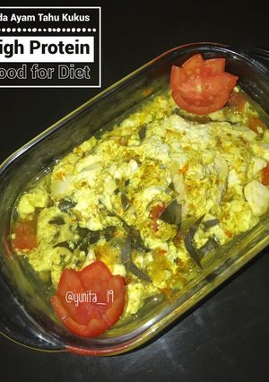 Foto resep Dada Ayam Tahu Kukus High Protein Good for Diet