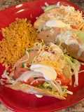 Tacos dorados pollo con papas
