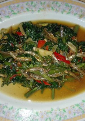 Foto resep Tumis kangkung ikan Teri
