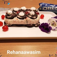 A picture of Oreo ice cream sandwich.