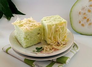 Foto resep Bolu Beligo/Labu Air Pandan Kukus (Vegetarian)