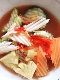 Foto resep Rujak kuah pindang