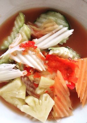 Foto resep Rujak kuah pindang