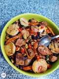 Ensalada de porotos con masita de cerdo