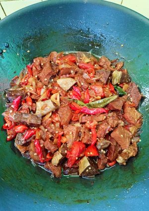 Foto resep Resep Oseng Daging Sapi Mercon