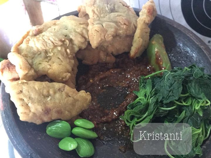 Resep Telur geprek krispy, Enak Banget