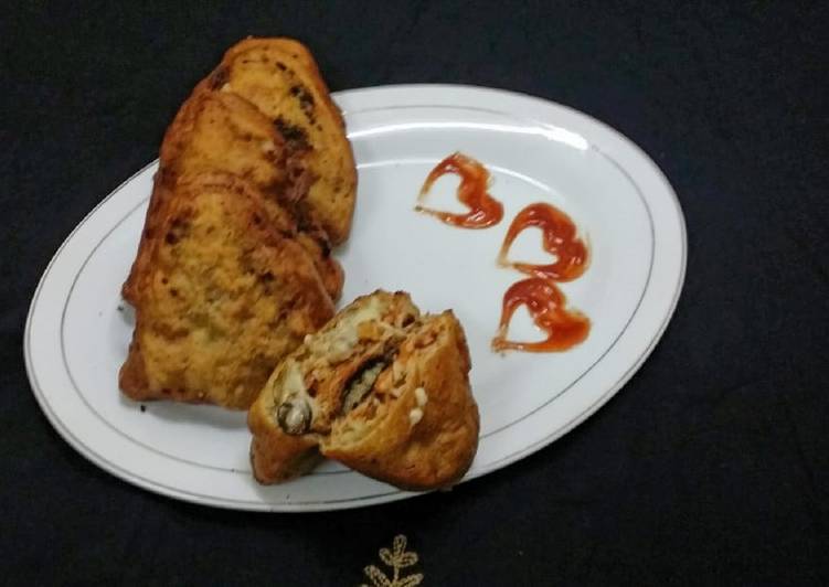 Easiest Way to Cook Tasty Fried Bread Pizza