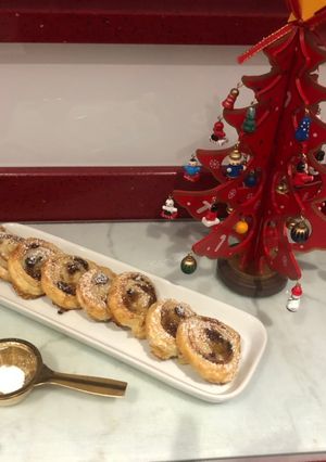 A picture of Mince pie pinwheels.