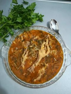 عکسی از دستور ❤️سوپ پای مرغ