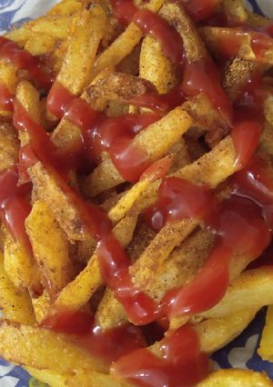 A picture of Crispy zinger masala fries.
