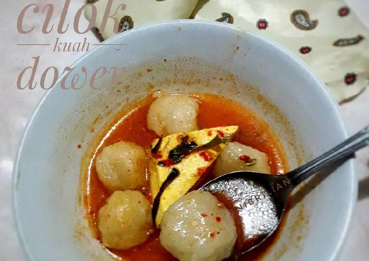 Resep Cilok kuah dower Anti Gagal