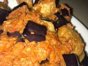 A picture of aubergine with tofu