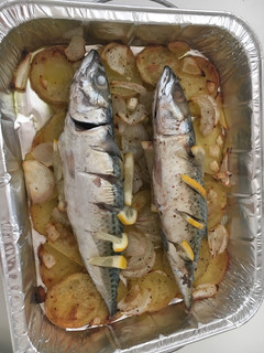 Una foto de Caballa al horno. Receta fácil