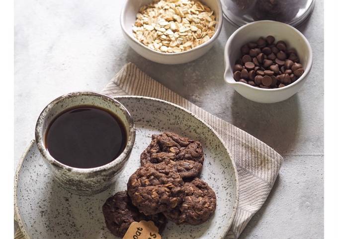 Bagaimana Menyiapkan Chocolate Oat Cookies Anti Gagal