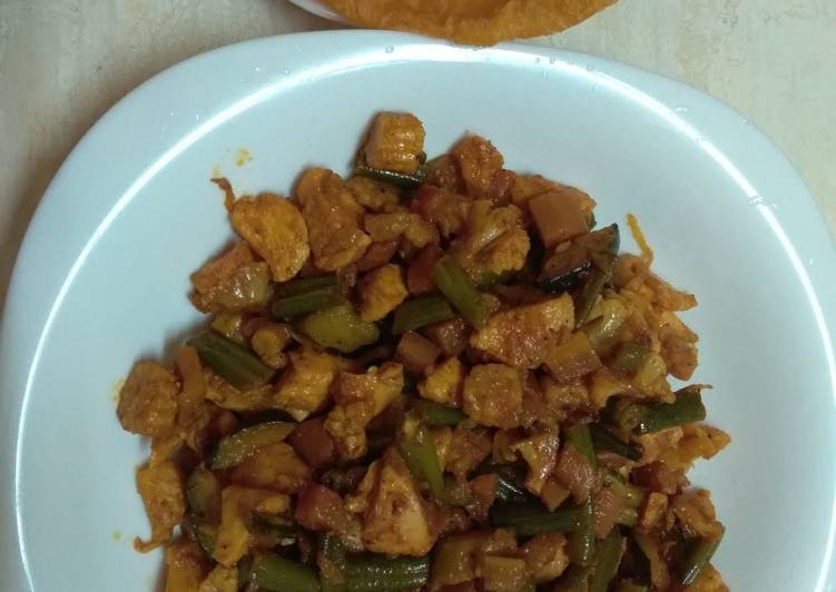 Stir fried chicken with vegetables#breakfast quickfix