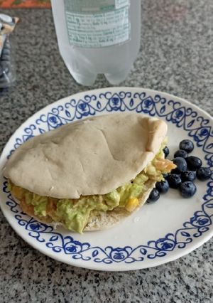 Una foto de Sándwich de Pan árabe