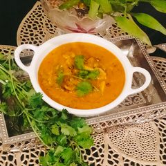 A picture of Shahi Mushroom Matar Masala Curry 🍛 🍄🍄.