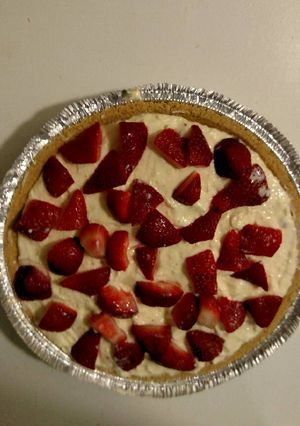 A picture of No Bake Banana Cheese Cake.