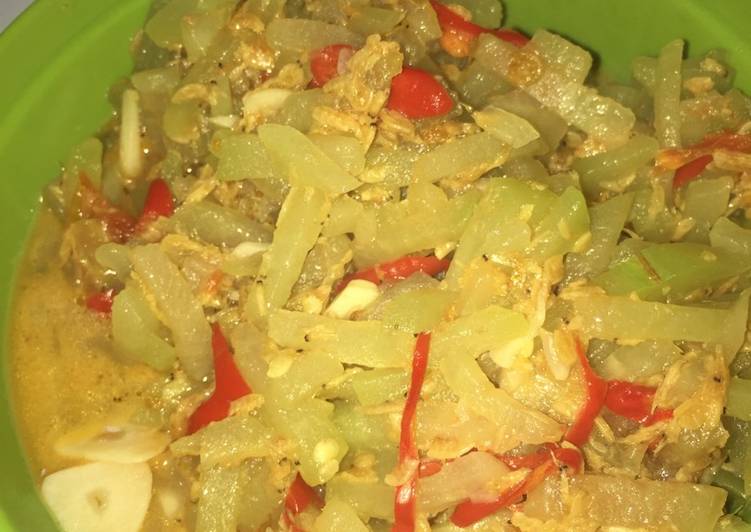 Bumbu memasak Tumis labu siam udang rebon, Enak