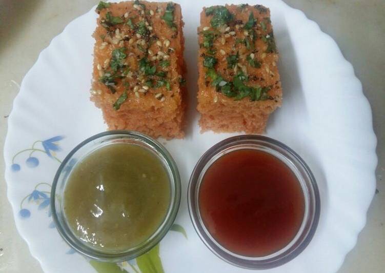 Steps to Make Favorite Watermelon Dhokla