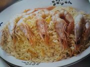 Una foto de risotto cerdo