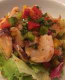 Salpicón de pulpo y langostinos