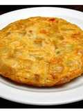  Tortilla de patatas con chorizo y pimientos