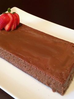 Una foto de Flan de Chocolate con leche sin huevo