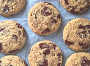 Una foto de Galletas con chips de chocolate para celíacos