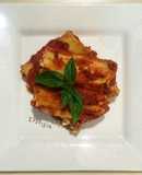 Canelones rellenos de carne molida y queso crema