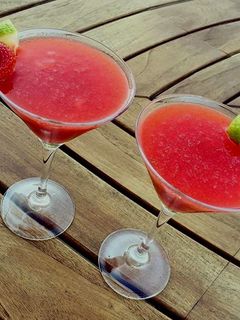 Una foto de Daiquiri de fresas