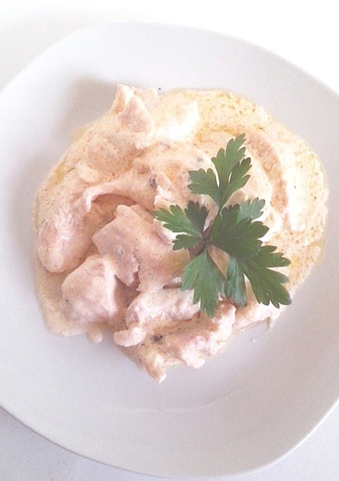 Una foto de Pechugas de pollo a la crema 