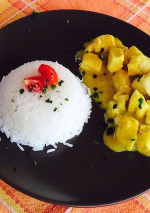 Una foto de Pollo al curry