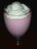 Batido fácil de fresas con nata