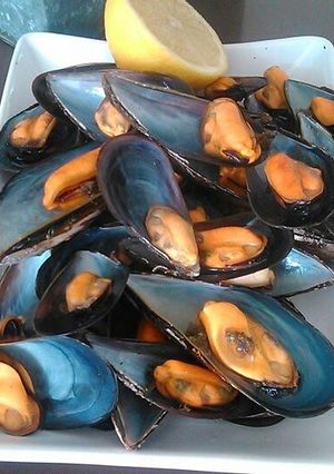Una foto de Mejillones al vapor 