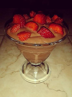 Una foto de Natilla de chocolate