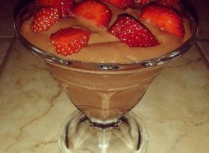 Una foto de Natilla de chocolate