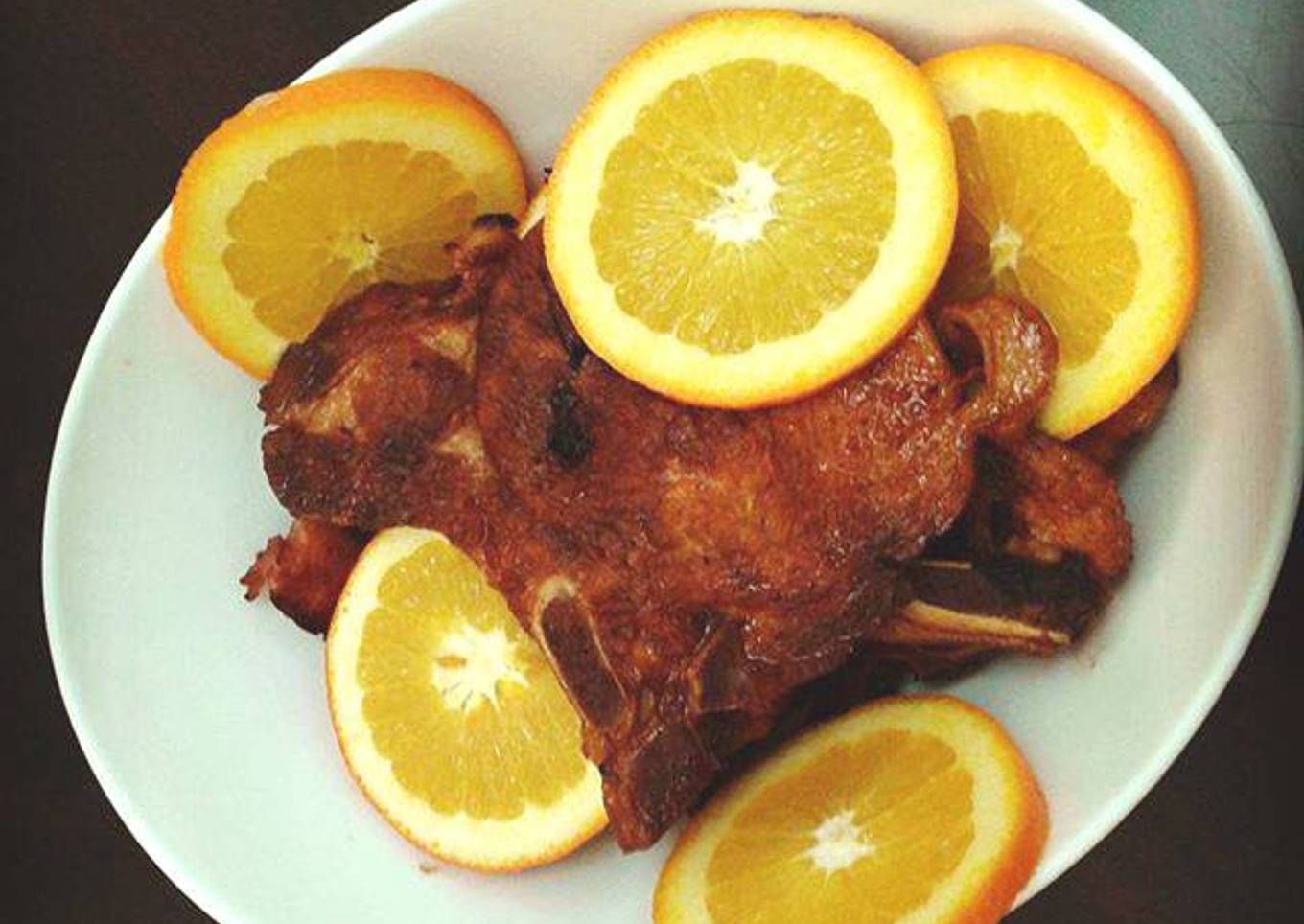 Chuleta de Cerda a la Naranjo