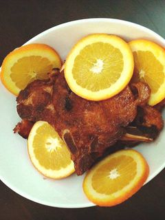 Una foto de Chuletas de cerdo a la naranja