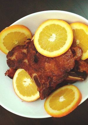 Una foto de Chuletas de cerdo a la naranja