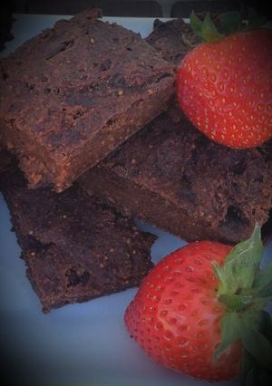Una foto de Brownies aptos para diabéticos