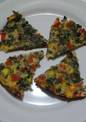 Una foto de Tortilla Rápida de Vegetales