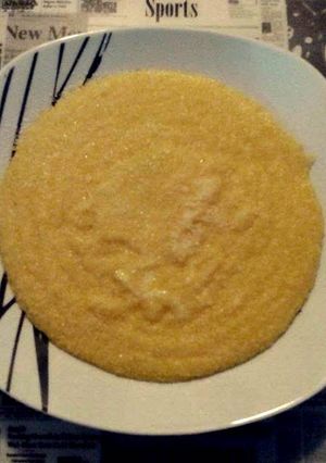 Una foto de Polenta cremosa