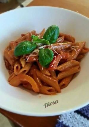 Una foto de Penne al vodka