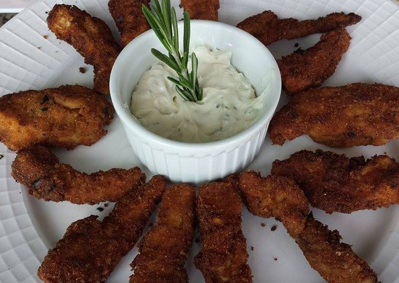 Pollo con romero y parmesano