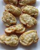  Montaditos de puerro gratinado